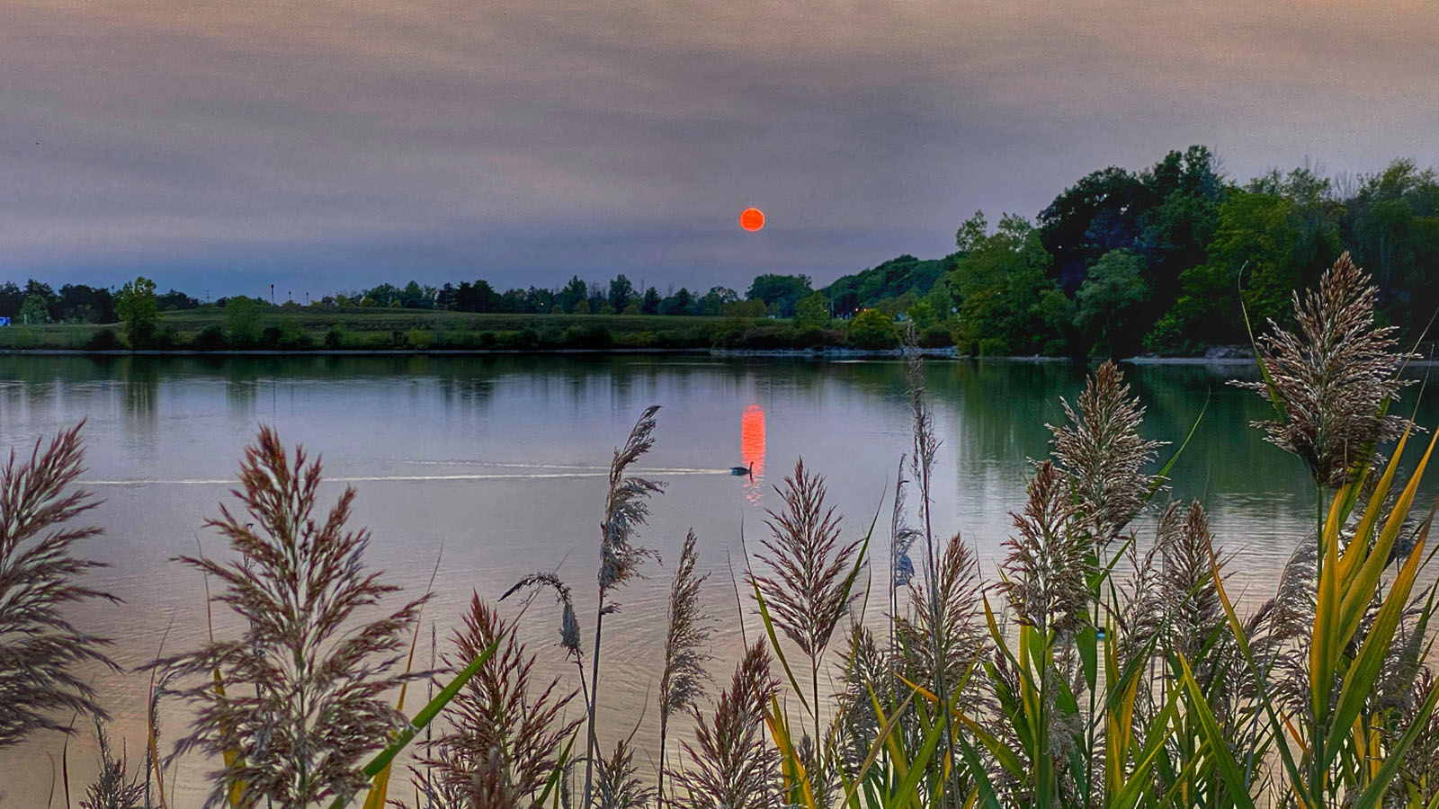 Lake la Salle sunset